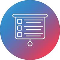 Introduction Line Gradient Circle Background Icon vector