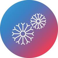 Dandelion Line Gradient Circle Background Icon vector