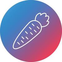 Carrots Line Gradient Circle Background Icon vector