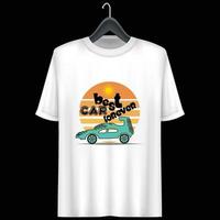 diseño de camiseta de coche vector