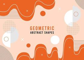 Abstract geometric shape background for powerpoint vector