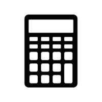Calculator icon for calculating finance or math education vector