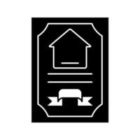 house certificate document icon vector