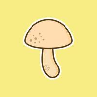 Mushroom icon flat design vector illustration.