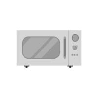 microwave flat design vector illustration. electric oven