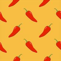 fresno pepper seamless pattern. chili seamless pattern flat design vector illustration