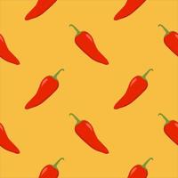 fresno pepper seamless pattern. chili seamless pattern flat design vector illustration