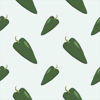 poblano pepper seamless pattern. chili seamless pattern flat design vector illustration