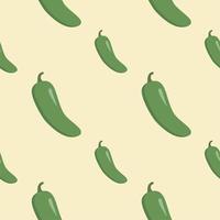 jalapeno pepper seamless pattern. chili seamless pattern flat design vector illustration