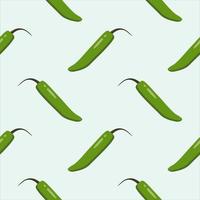serrano pepper seamless pattern. chili seamless pattern flat design vector illustration