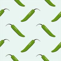 serrano pepper seamless pattern. chili seamless pattern flat design vector illustration