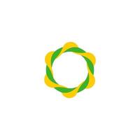 abstract swirl twist curves design motion symbol logo vector