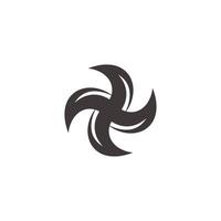 swirl circle geometric object motion geometric design simple symbol vector