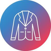 icono de fondo de círculo degradado de línea de esmoquin vector