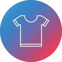 Tshirt Line Gradient Circle Background Icon vector