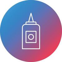 Liquid Glue Line Gradient Circle Background Icon vector