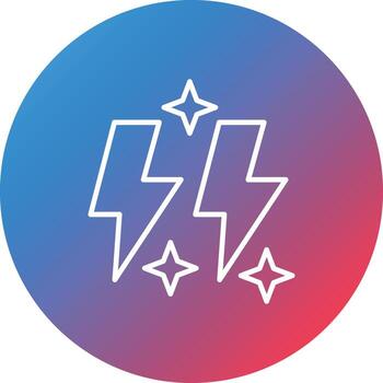 icono de fondo de círculo degradado de línea de iluminación vector