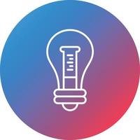 Idea Line Gradient Circle Background Icon vector