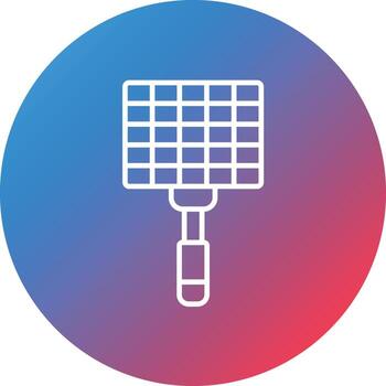 icono de fondo de círculo degradado de línea de rejilla vector