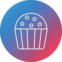 Truffle Line Gradient Circle Background Icon vector