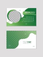 Corporate business card design template vector