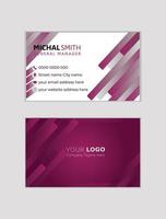 Abstract business card design vector