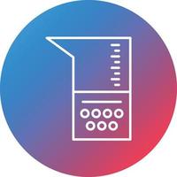 Chemistry Colloid Line Gradient Circle Background Icon vector