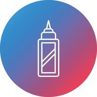 Correction Fluid Line Gradient Circle Background Icon vector