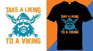 VIKING T-SHIRT DESIGN. vector