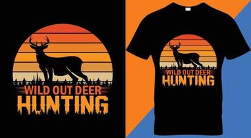 HUNTING HUNT T-SHIRT DESIGN. vector