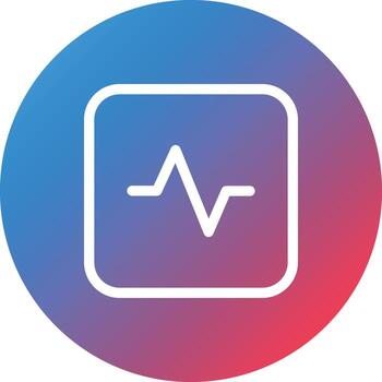 Activity Line Gradient Circle Background Icon vector