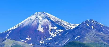 Avachinsky volcano in Kamchatka in the autumn photo