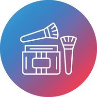 Highlighter Line Gradient Circle Background Icon vector