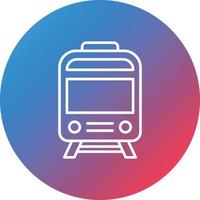 Train Line Gradient Circle Background Icon vector