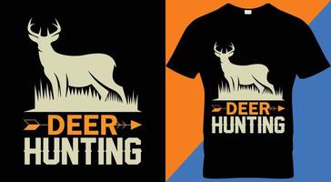 diseño de camisetas vintage de caza de caza. vector