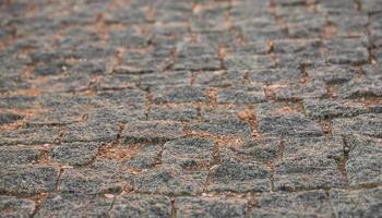 fragment cobblestones the old town. Selective focus photo