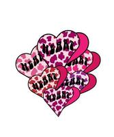 Retro happy Valentine's day heart Sublimation vector