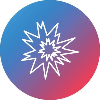 Sparkle Line Gradient Circle Background Icon vector