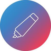 Marker Line Gradient Circle Background Icon vector