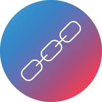 Chain Line Gradient Circle Background Icon vector