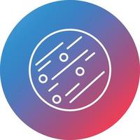 Jupiter Line Gradient Circle Background Icon vector