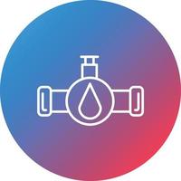 Industry Pipe Line Gradient Circle Background Icon vector
