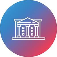 Buckingham Line Gradient Circle Background Icon vector