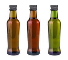 bottle with olive oil isolated on white background photo