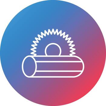 icono de fondo de círculo degradado de línea de madera vector