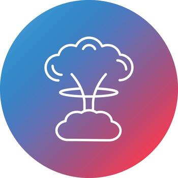icono de fondo de círculo degradado de línea de explosión vector