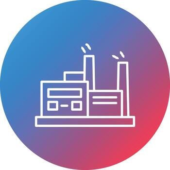 sin icono de fondo de círculo de gradiente de línea de combustibles fósiles vector