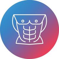 Abs Line Gradient Circle Background Icon vector