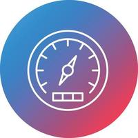 Barometer Line Gradient Circle Background Icon vector