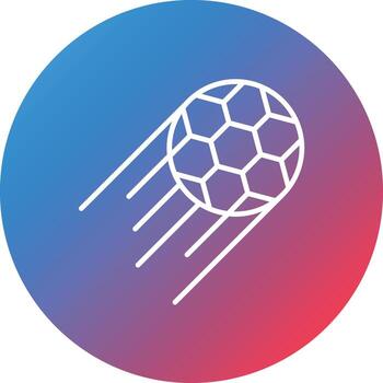 icono de fondo de círculo degradado de línea de bola rápida vector